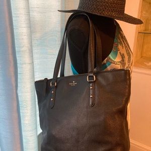 Gorgeous Kate Spade Black Leather Tote